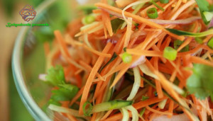 готовый вегетариансккий салат с морковью